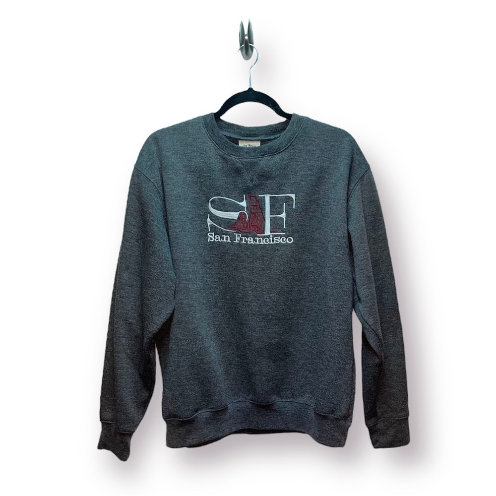 Spring Mountain San Francisco gray crew neck. Size M.